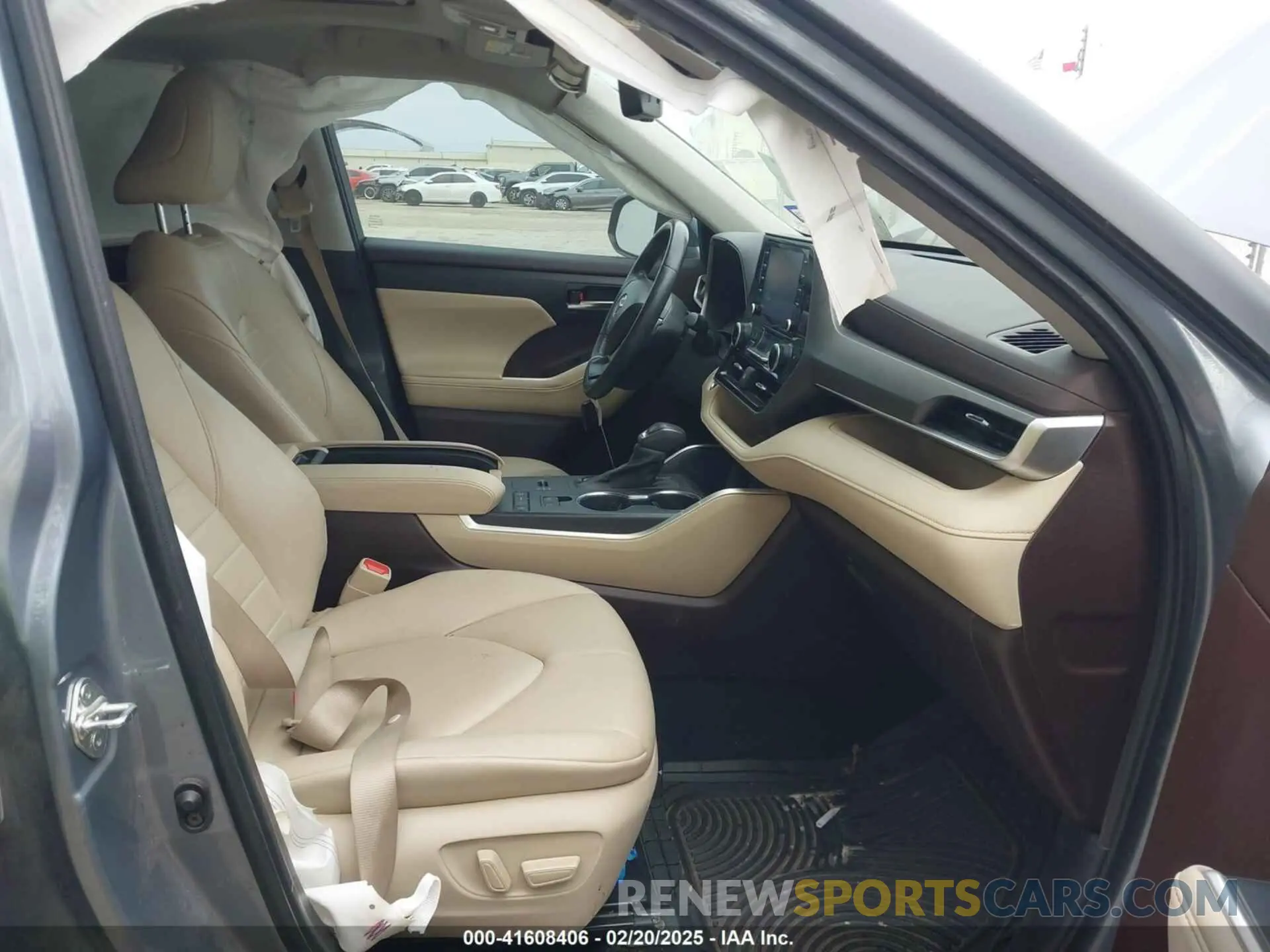 5 fotografías del automóvil dañado 5TDGZRAH3NS124295 TOYOTA HIGHLANDER 2022