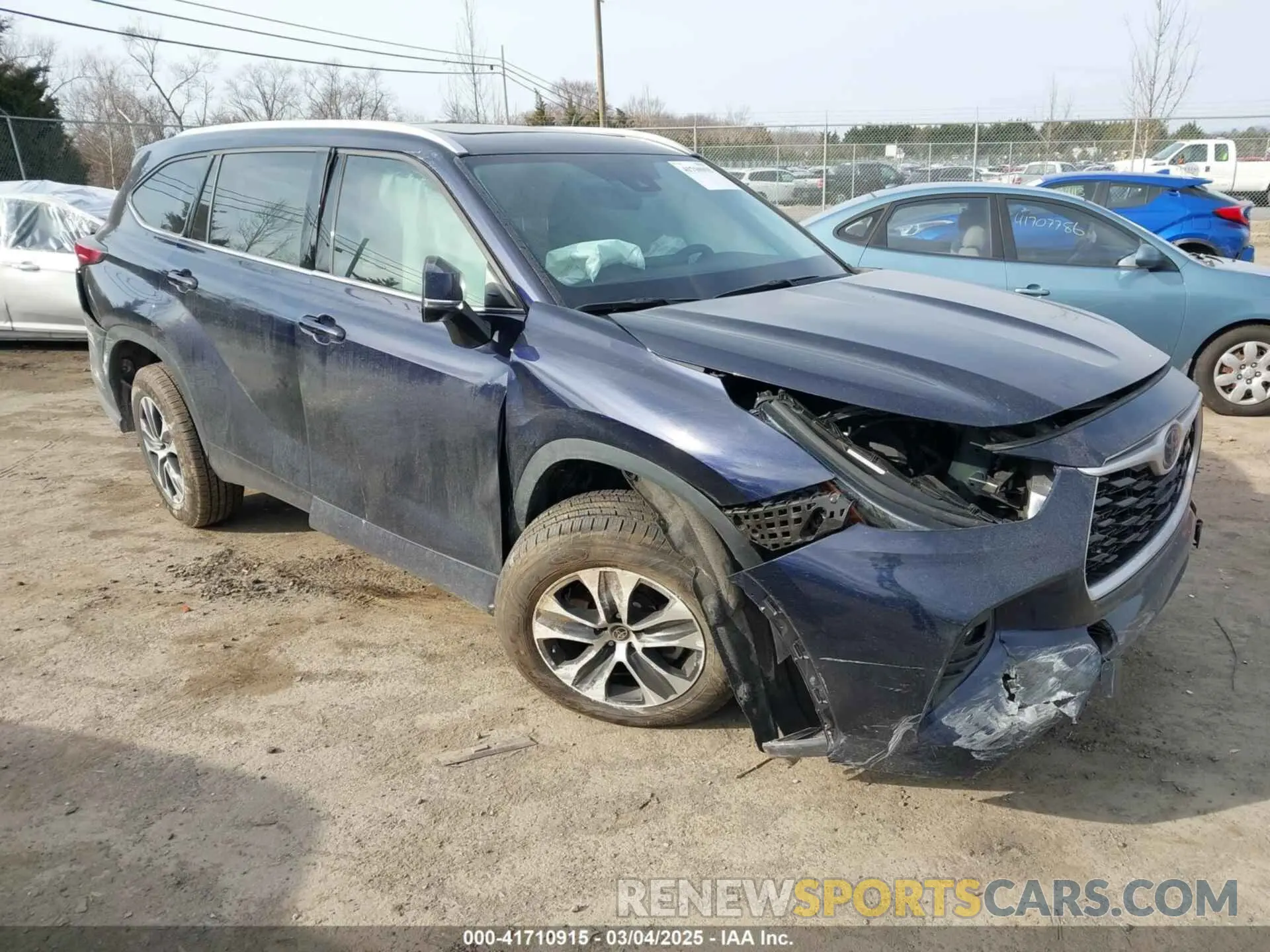 1 fotografías del automóvil dañado 5TDGZRAH4NS107442 TOYOTA HIGHLANDER 2022