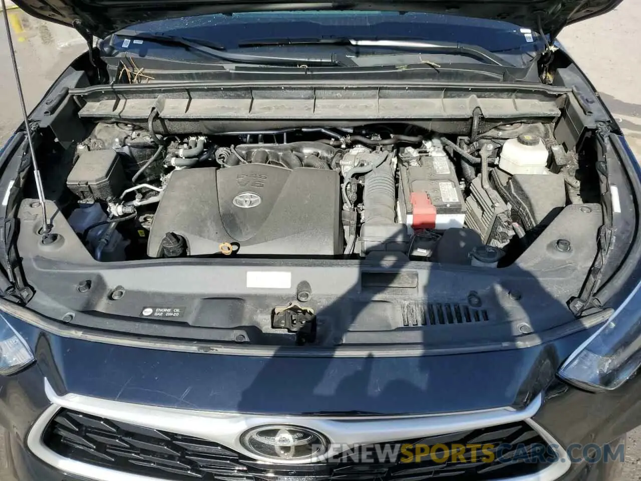12 fotografías del automóvil dañado 5TDGZRAH4NS120434 TOYOTA HIGHLANDER 2022