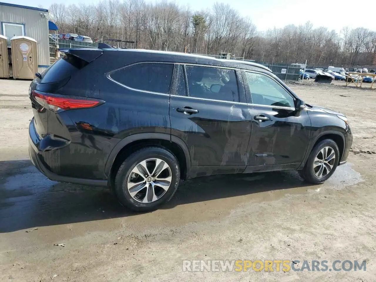 3 fotografías del automóvil dañado 5TDGZRAH4NS120434 TOYOTA HIGHLANDER 2022