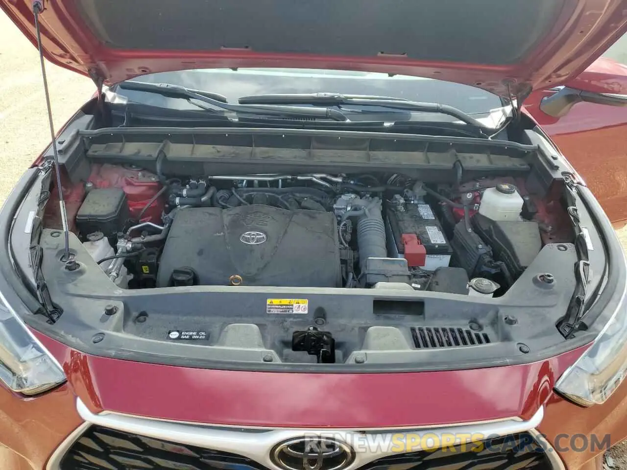 12 fotografías del automóvil dañado 5TDGZRAH4NS121065 TOYOTA HIGHLANDER 2022
