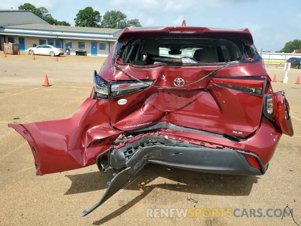 6 fotografías del automóvil dañado 5TDGZRAH4NS121065 TOYOTA HIGHLANDER 2022