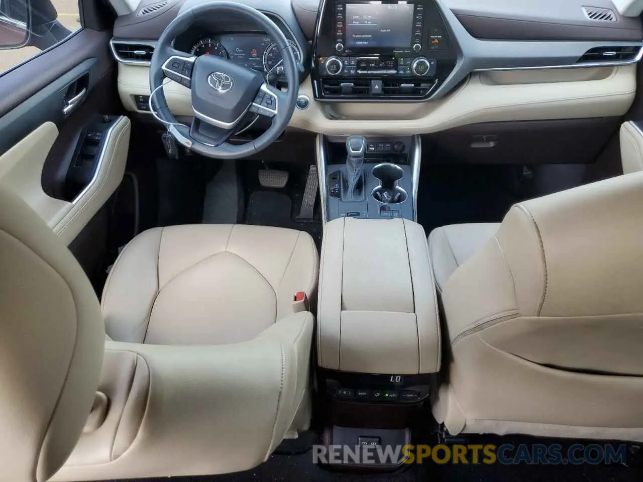 8 fotografías del automóvil dañado 5TDGZRAH4NS121065 TOYOTA HIGHLANDER 2022