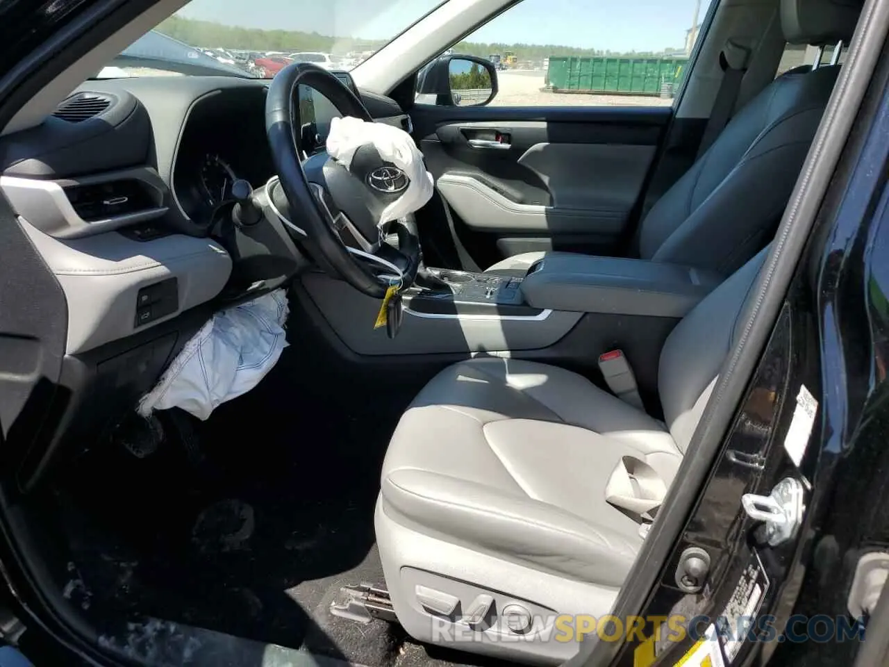 7 fotografías del automóvil dañado 5TDGZRAH4NS539528 TOYOTA HIGHLANDER 2022