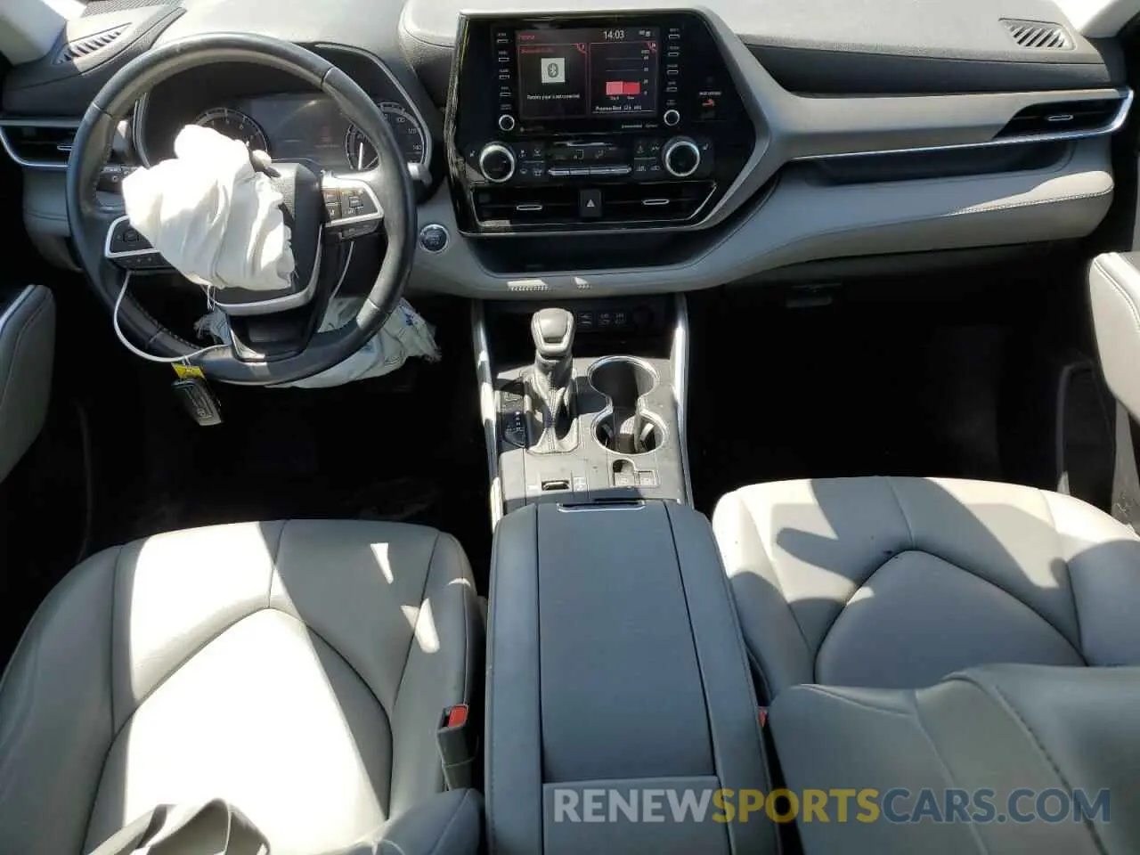 8 fotografías del automóvil dañado 5TDGZRAH4NS539528 TOYOTA HIGHLANDER 2022