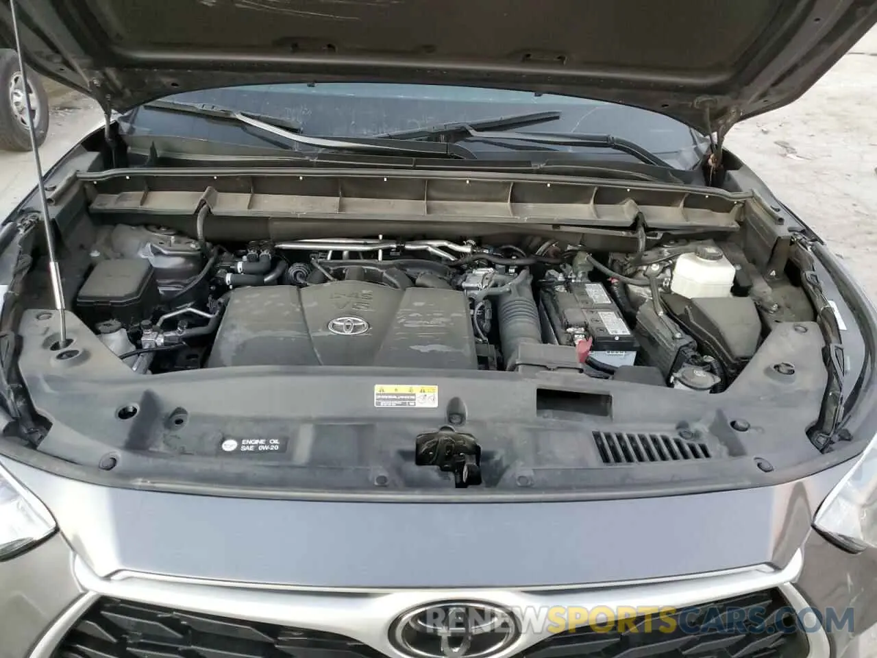 12 fotografías del automóvil dañado 5TDGZRAH4NS543448 TOYOTA HIGHLANDER 2022