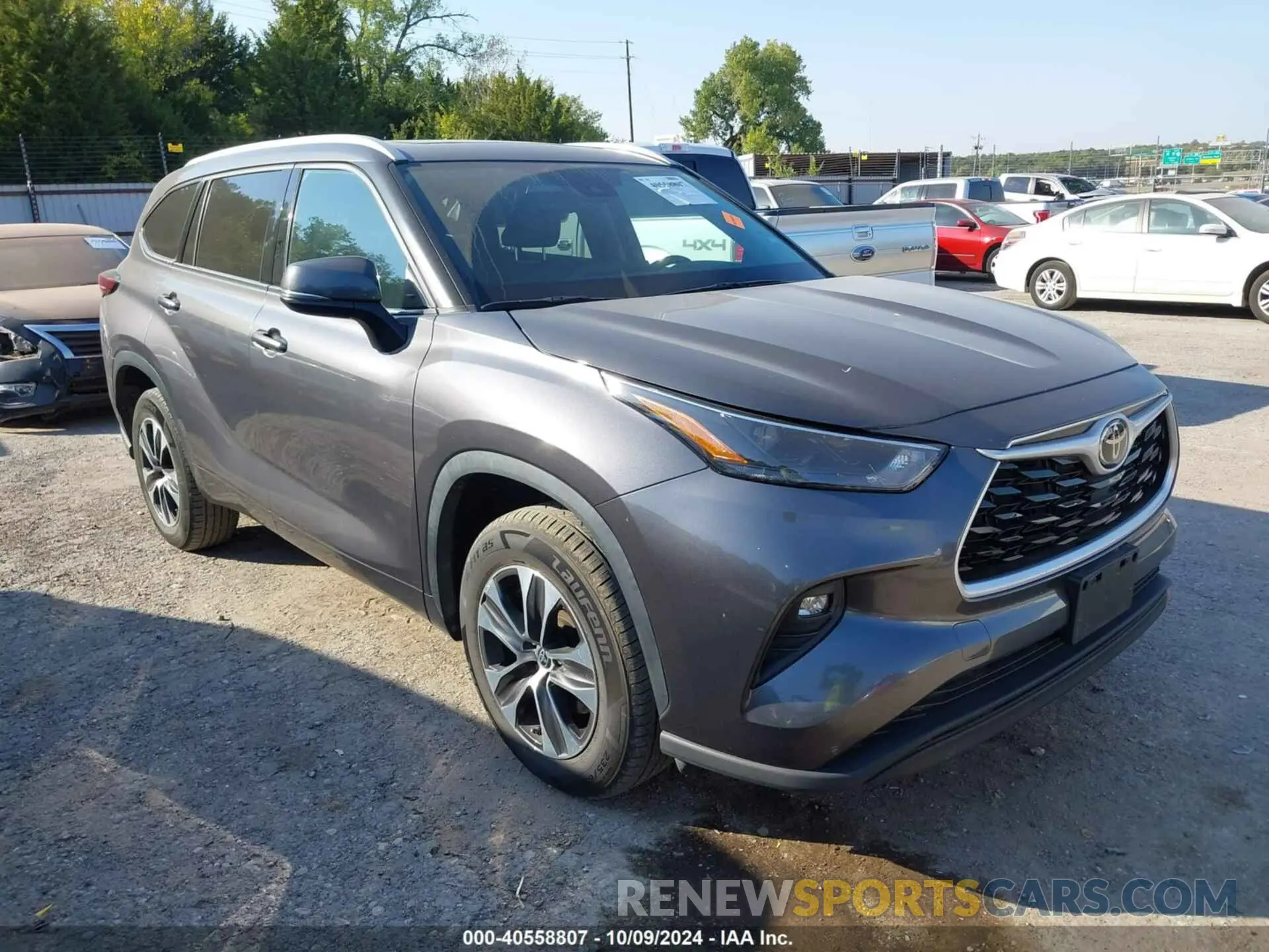 1 fotografías del automóvil dañado 5TDGZRAH5NS110866 TOYOTA HIGHLANDER 2022
