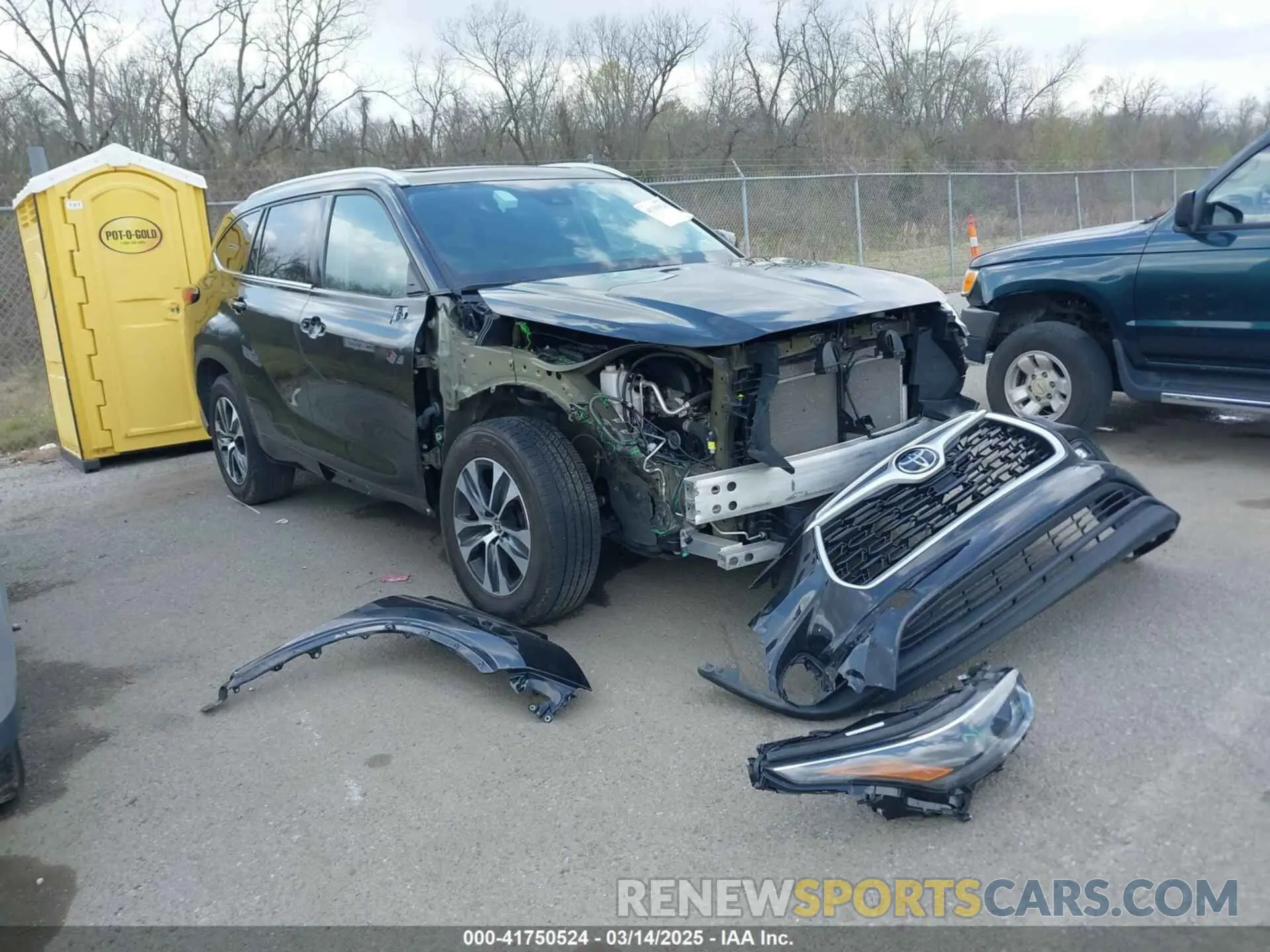 1 fotografías del automóvil dañado 5TDGZRAH5NS127697 TOYOTA HIGHLANDER 2022