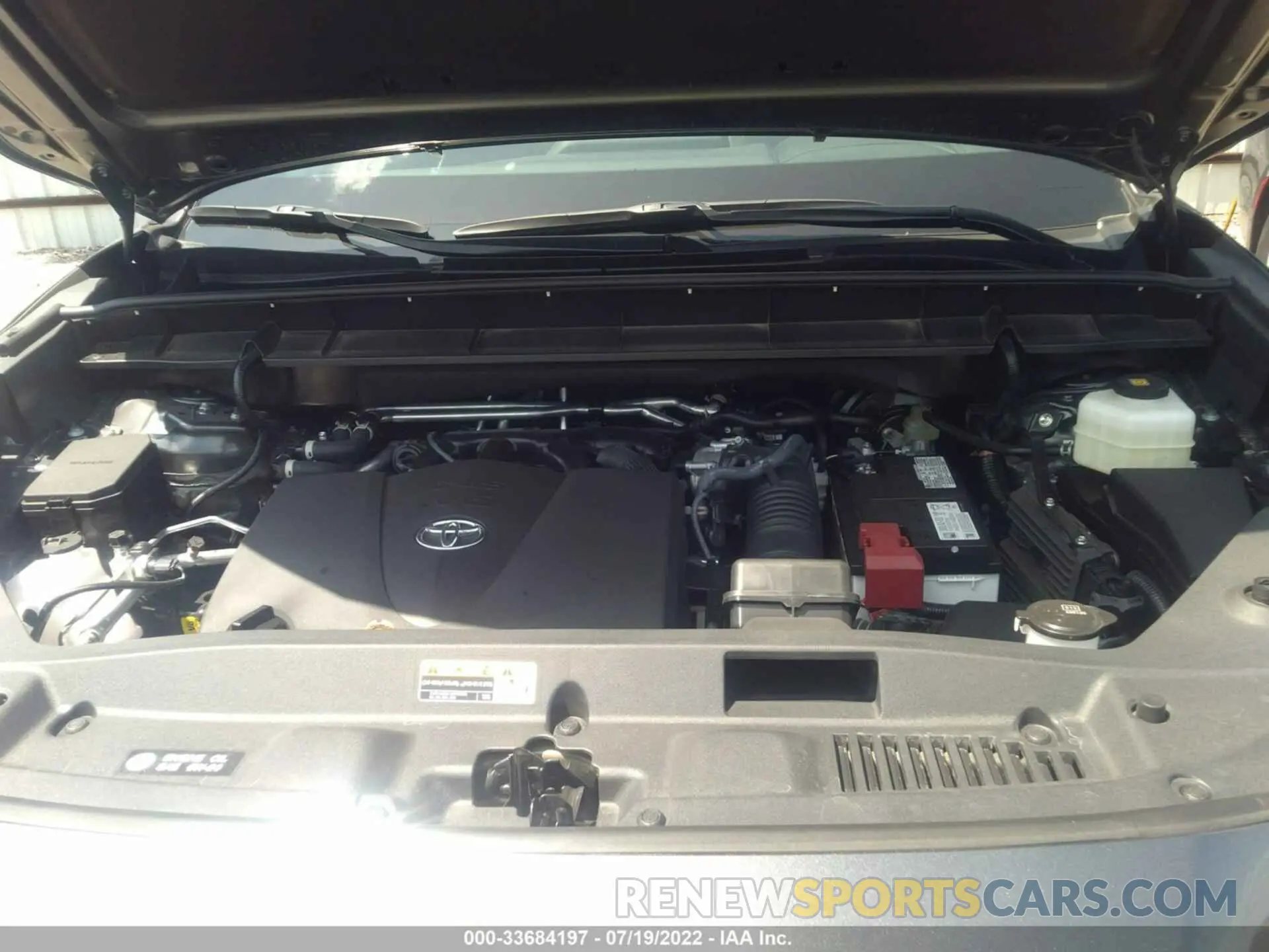 10 fotografías del automóvil dañado 5TDGZRAH6NS551096 TOYOTA HIGHLANDER 2022