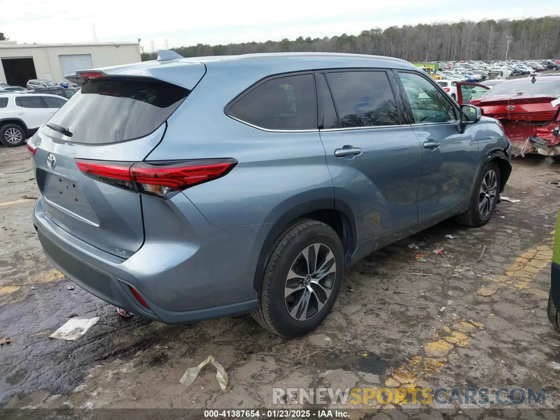 4 fotografías del automóvil dañado 5TDGZRAH7NS110173 TOYOTA HIGHLANDER 2022