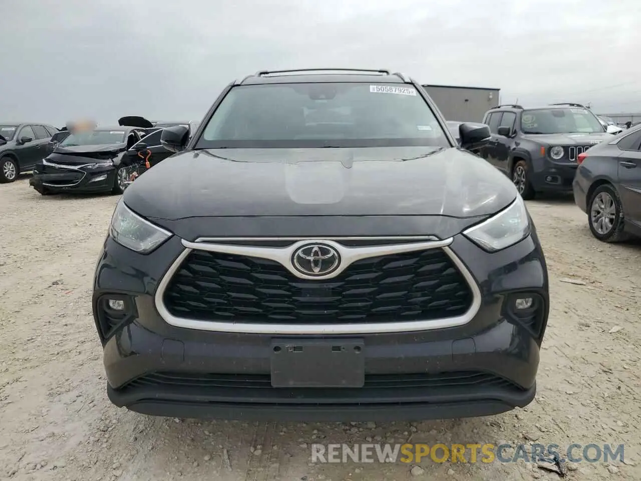 5 fotografías del automóvil dañado 5TDGZRAH7NS126955 TOYOTA HIGHLANDER 2022
