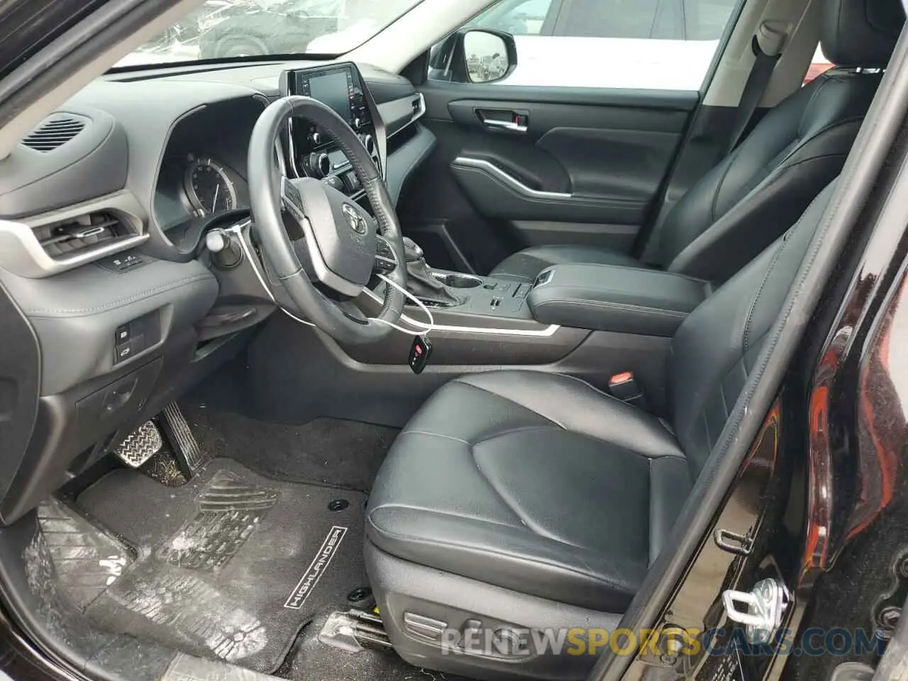 7 fotografías del automóvil dañado 5TDGZRAH7NS126955 TOYOTA HIGHLANDER 2022