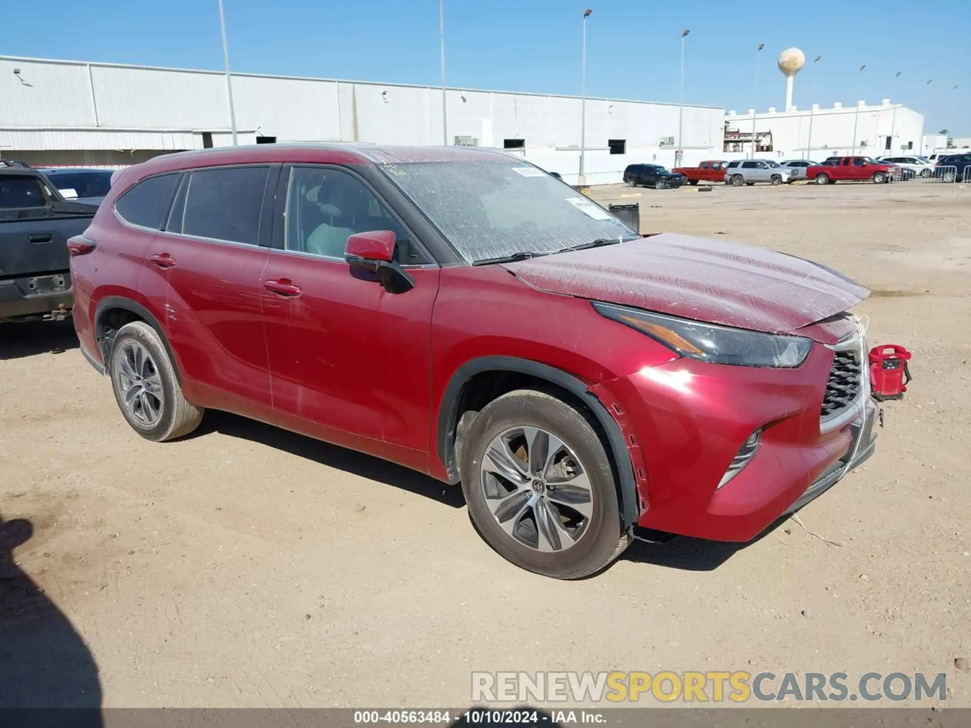 1 fotografías del automóvil dañado 5TDGZRAH7NS542925 TOYOTA HIGHLANDER 2022