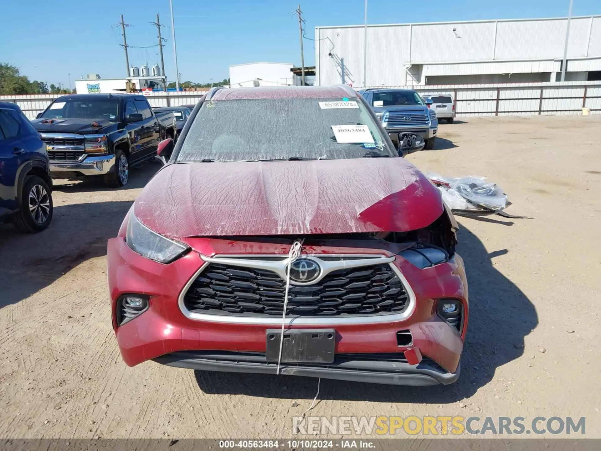 13 fotografías del automóvil dañado 5TDGZRAH7NS542925 TOYOTA HIGHLANDER 2022
