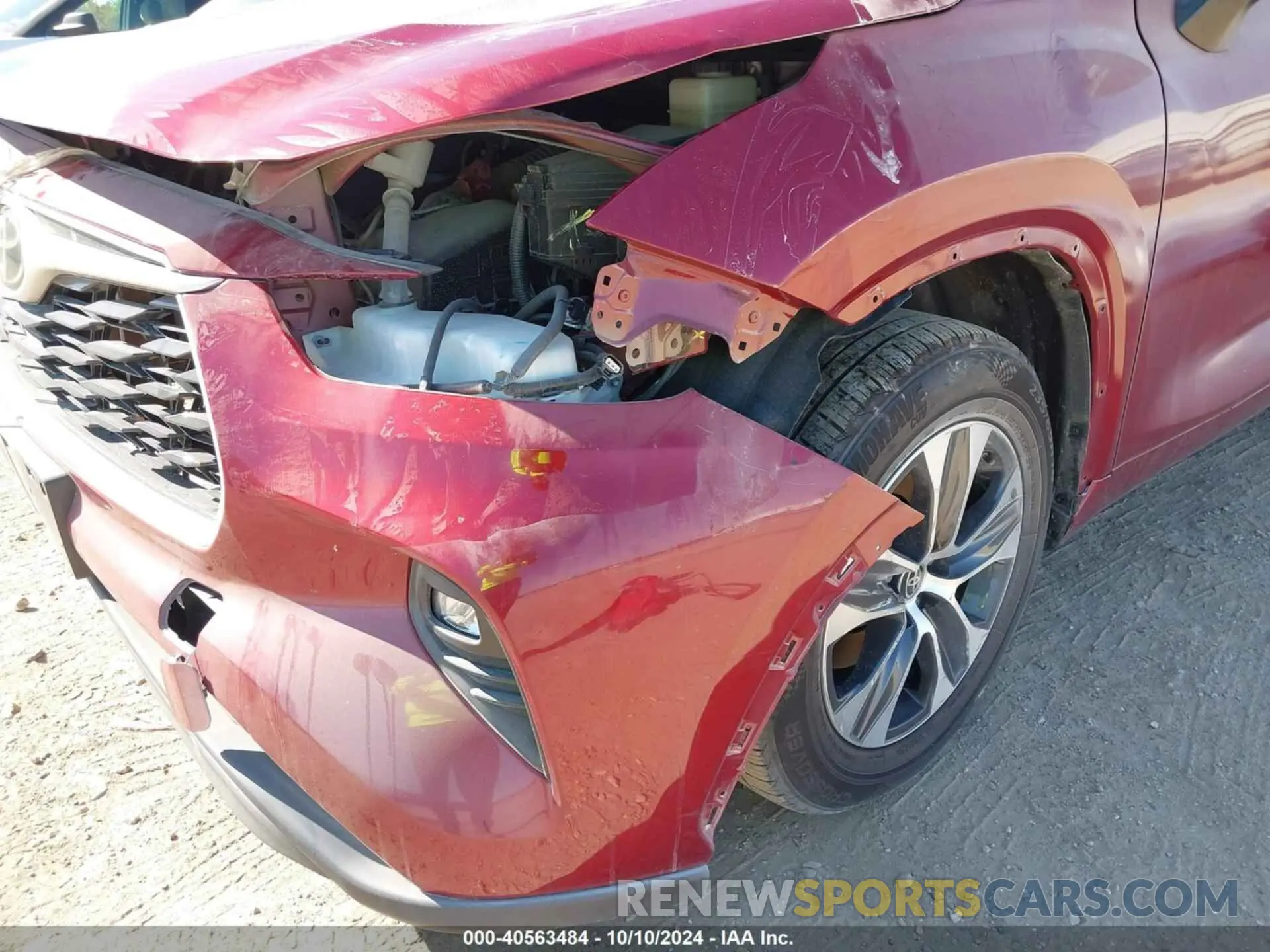 6 fotografías del automóvil dañado 5TDGZRAH7NS542925 TOYOTA HIGHLANDER 2022
