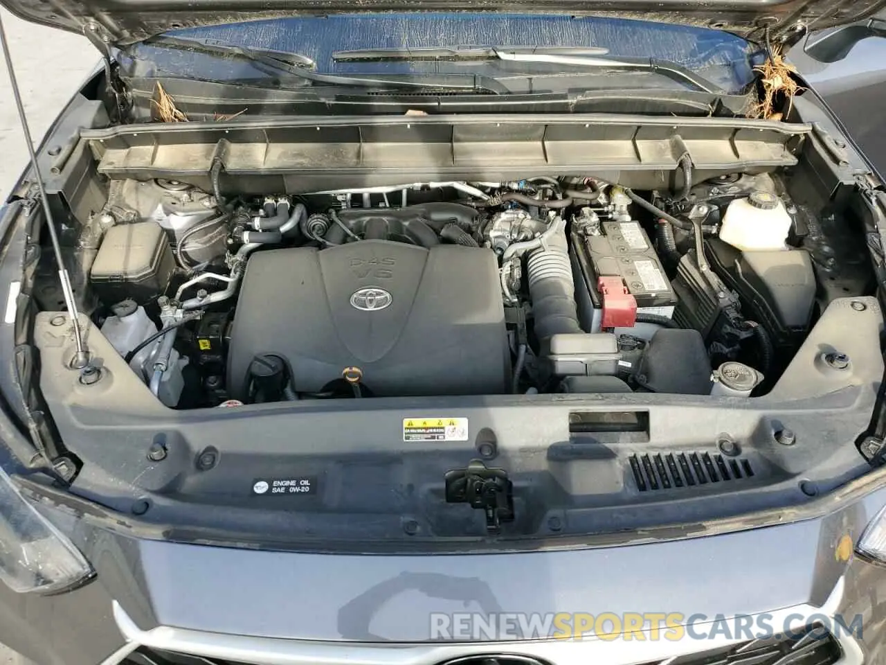 12 fotografías del automóvil dañado 5TDGZRAH7NS556775 TOYOTA HIGHLANDER 2022