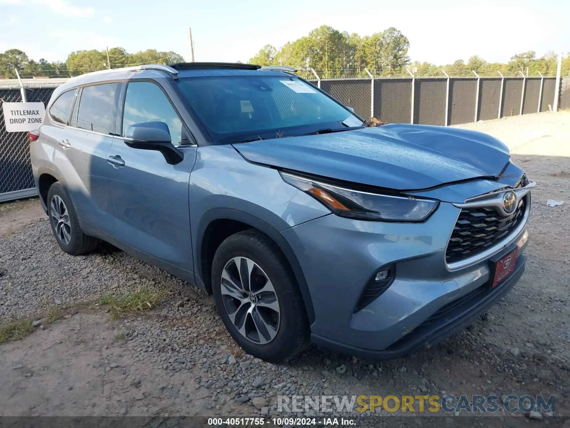 1 fotografías del automóvil dañado 5TDGZRAH8NS121649 TOYOTA HIGHLANDER 2022