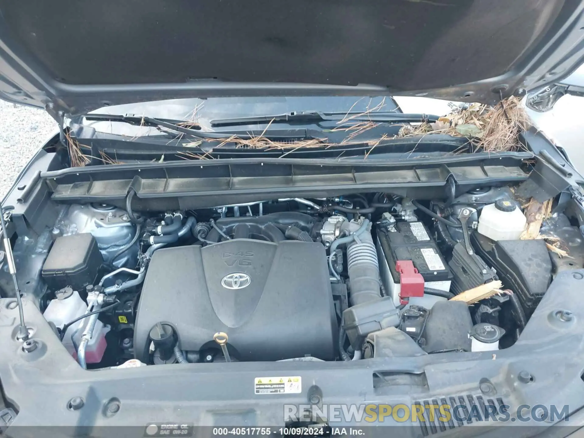 10 fotografías del automóvil dañado 5TDGZRAH8NS121649 TOYOTA HIGHLANDER 2022