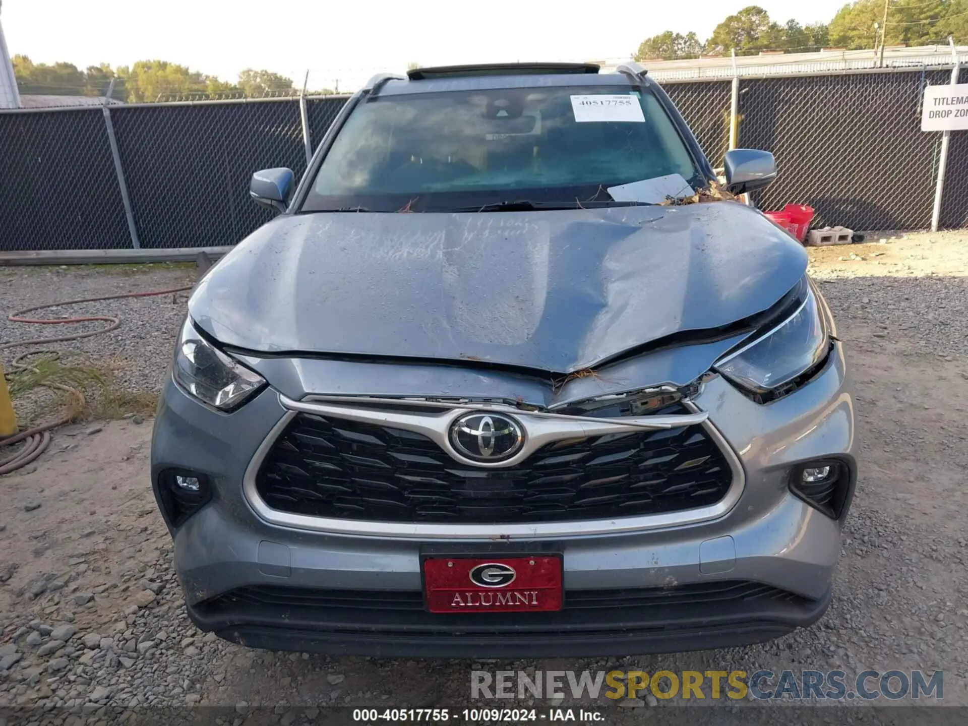 12 fotografías del automóvil dañado 5TDGZRAH8NS121649 TOYOTA HIGHLANDER 2022