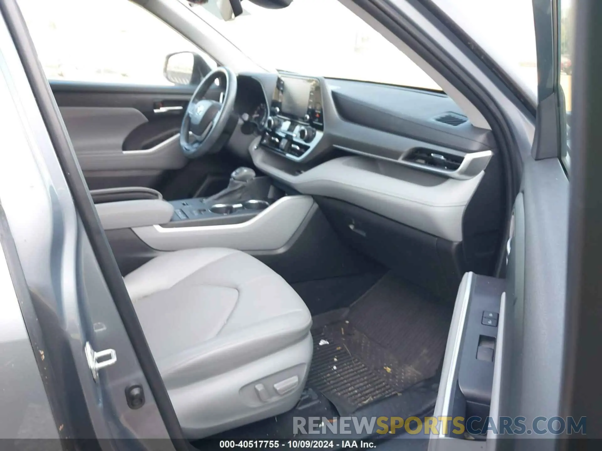 5 fotografías del automóvil dañado 5TDGZRAH8NS121649 TOYOTA HIGHLANDER 2022