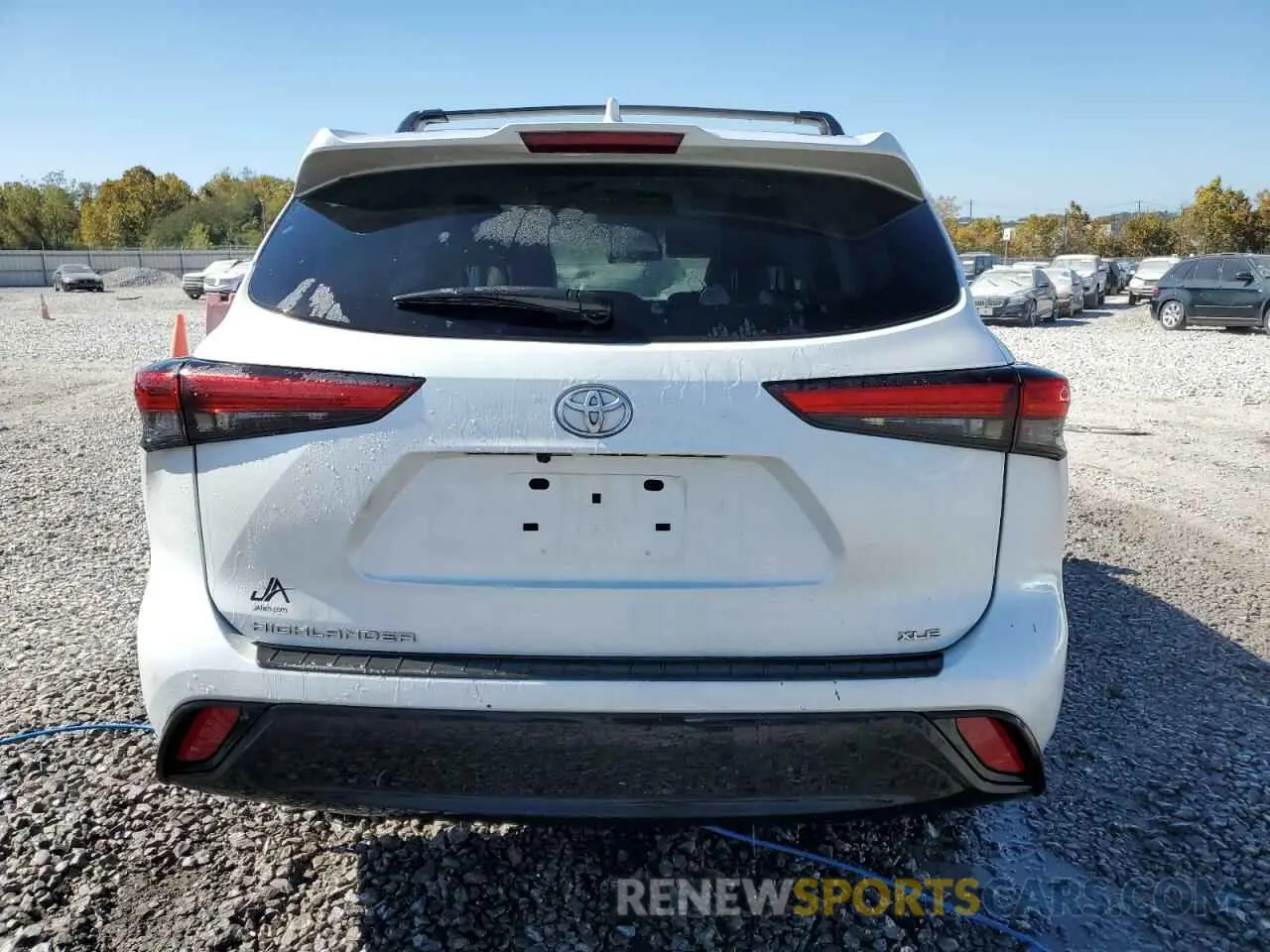 6 fotografías del automóvil dañado 5TDGZRAH8NS539502 TOYOTA HIGHLANDER 2022