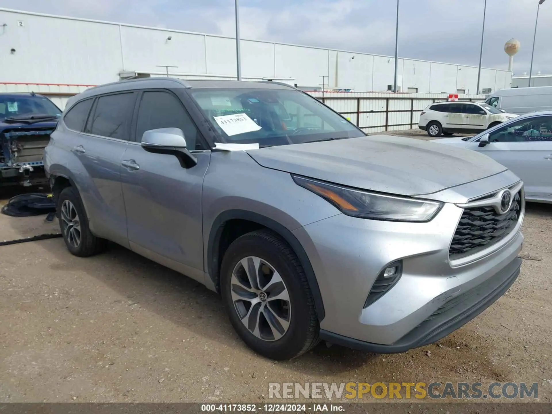 1 fotografías del automóvil dañado 5TDGZRAH9NS129579 TOYOTA HIGHLANDER 2022