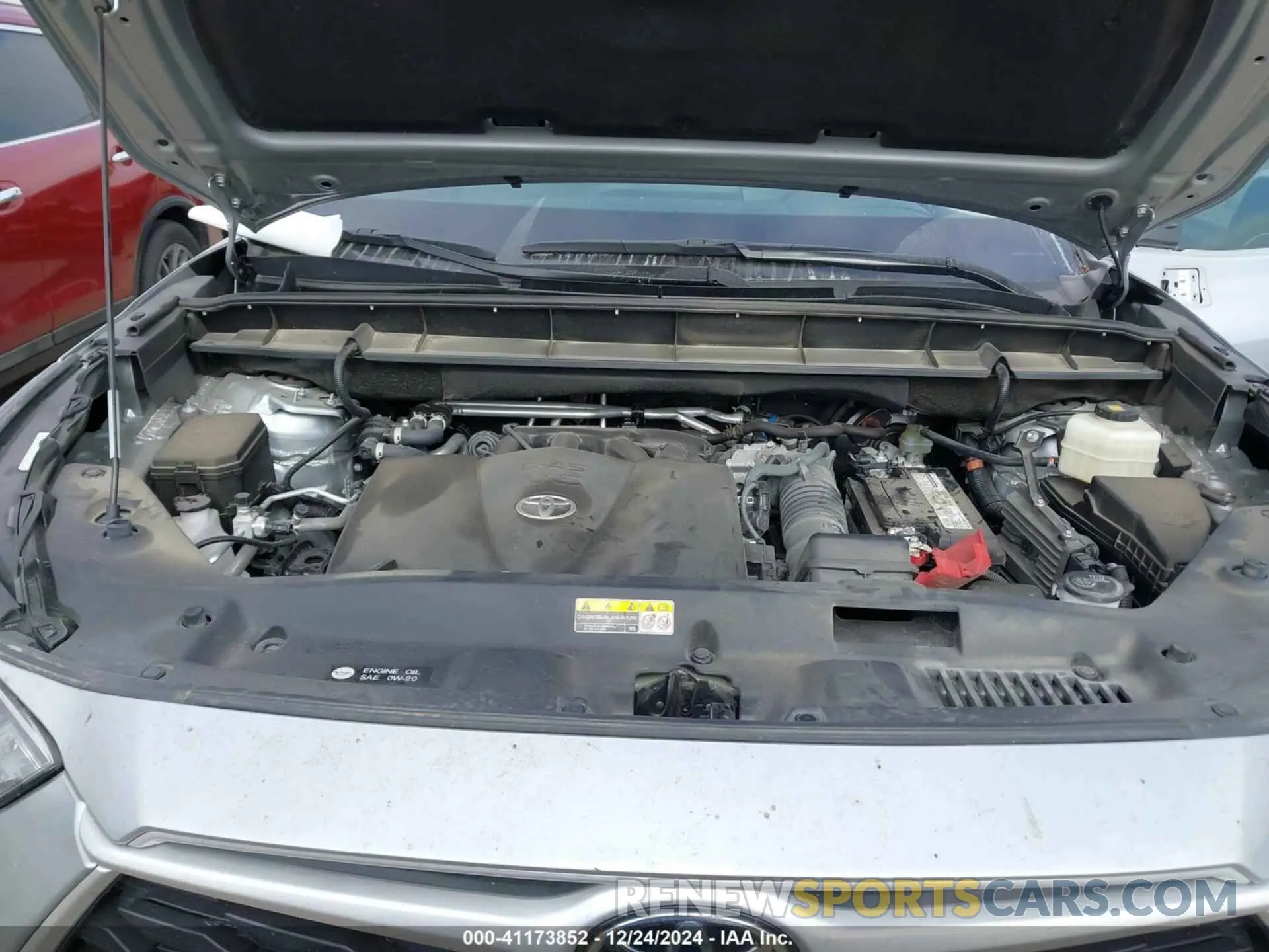 10 fotografías del automóvil dañado 5TDGZRAH9NS129579 TOYOTA HIGHLANDER 2022