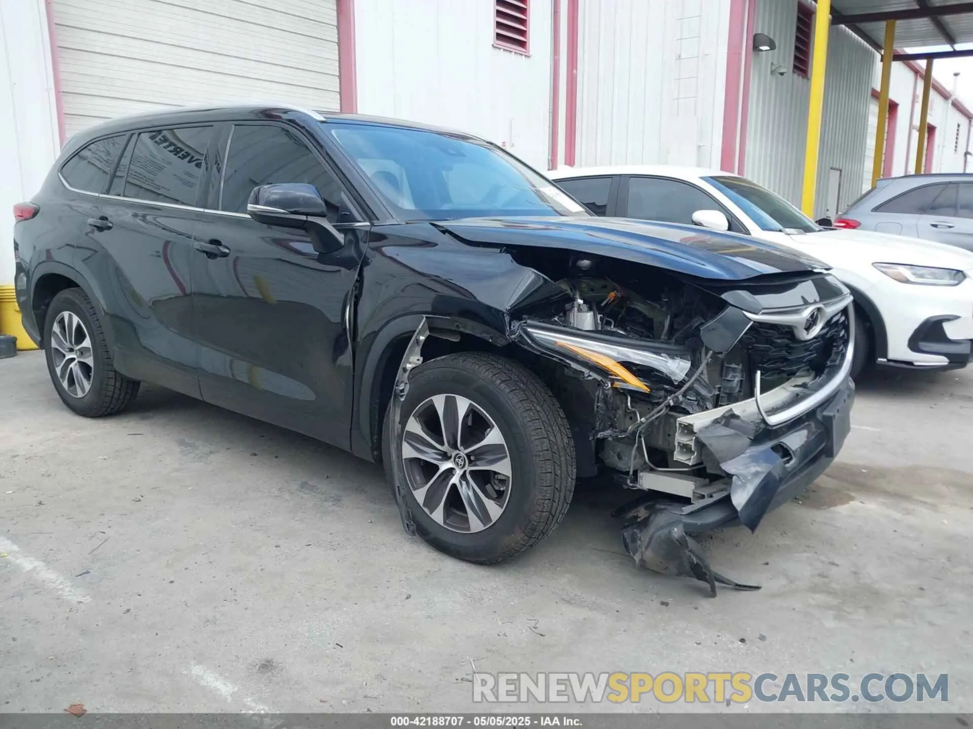 1 fotografías del automóvil dañado 5TDGZRAH9NS544837 TOYOTA HIGHLANDER 2022