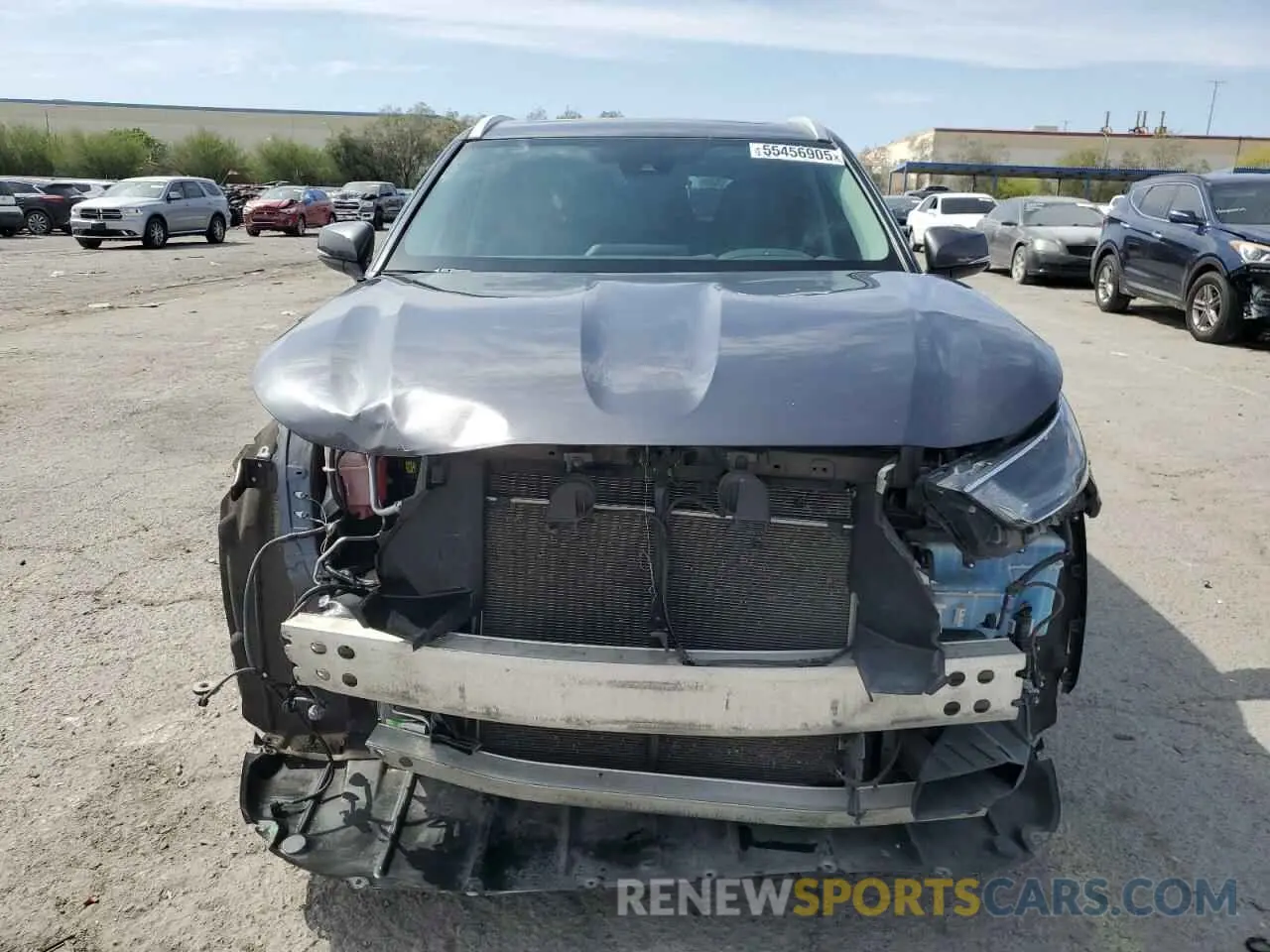 5 fotografías del automóvil dañado 5TDGZRAH9NS547267 TOYOTA HIGHLANDER 2022