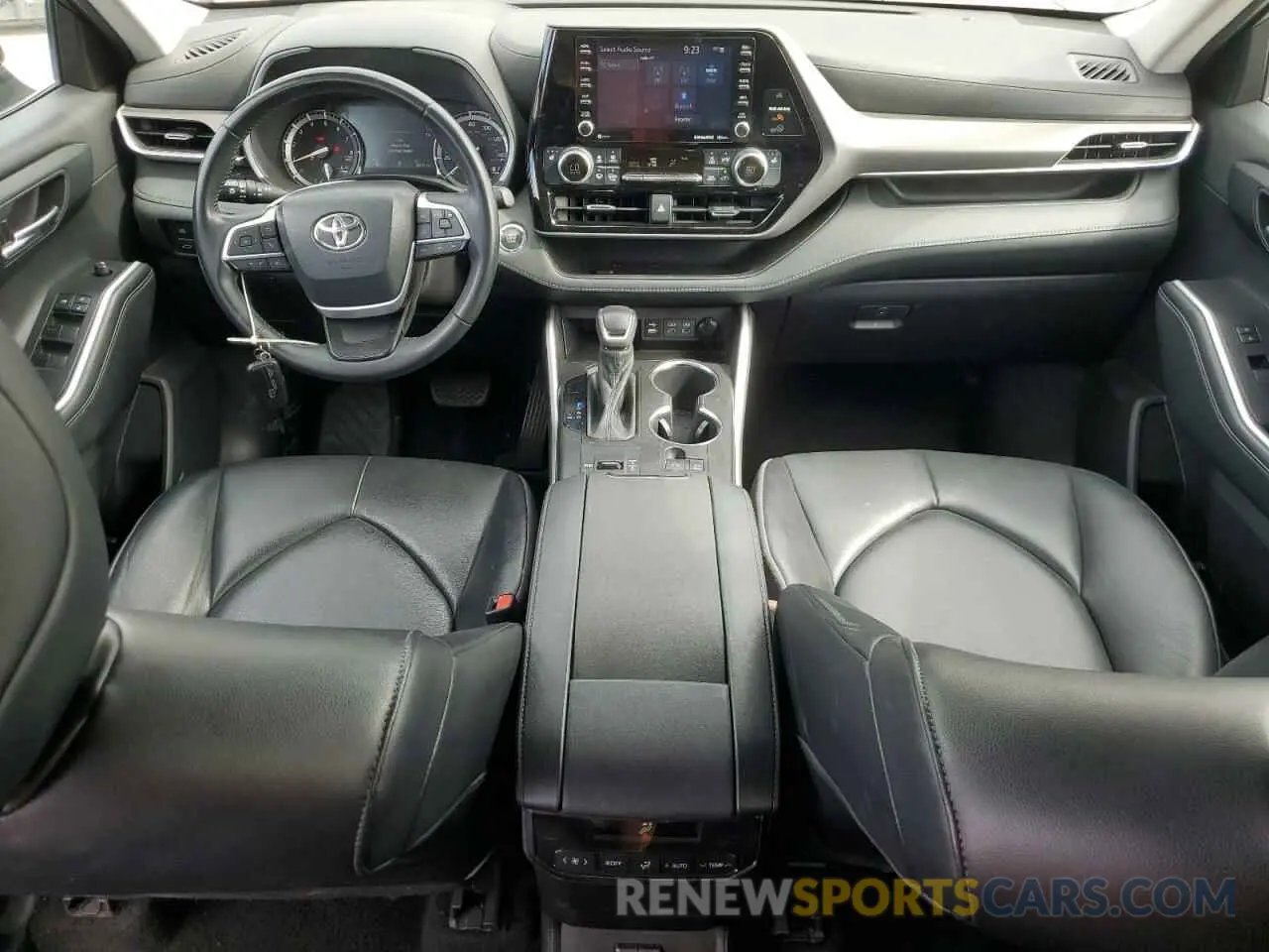 8 fotografías del automóvil dañado 5TDGZRAH9NS547267 TOYOTA HIGHLANDER 2022