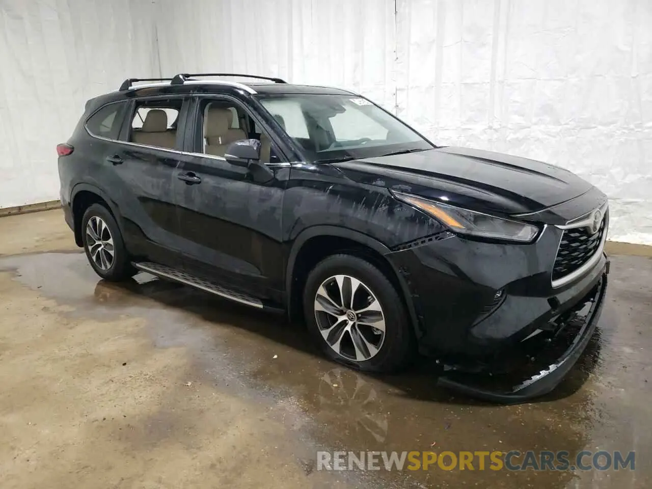 4 fotografías del automóvil dañado 5TDGZRAHXNS135861 TOYOTA HIGHLANDER 2022