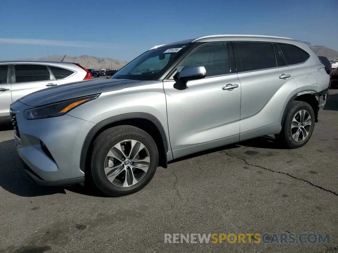 1 fotografías del automóvil dañado 5TDGZRBH0NS242383 TOYOTA HIGHLANDER 2022
