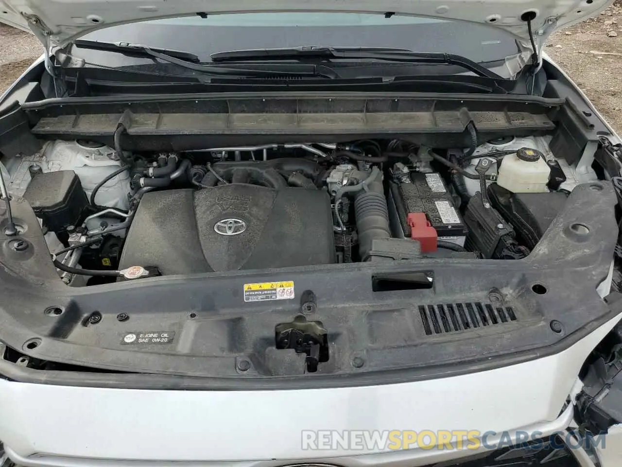 12 fotografías del automóvil dañado 5TDGZRBH0NS254176 TOYOTA HIGHLANDER 2022