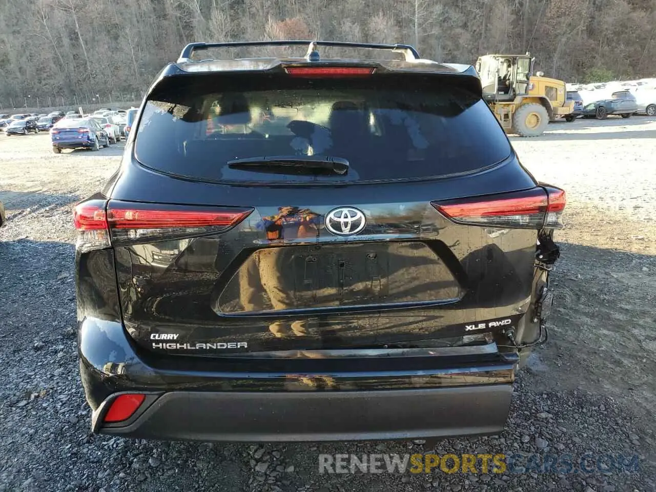 6 fotografías del automóvil dañado 5TDGZRBH0NS560293 TOYOTA HIGHLANDER 2022