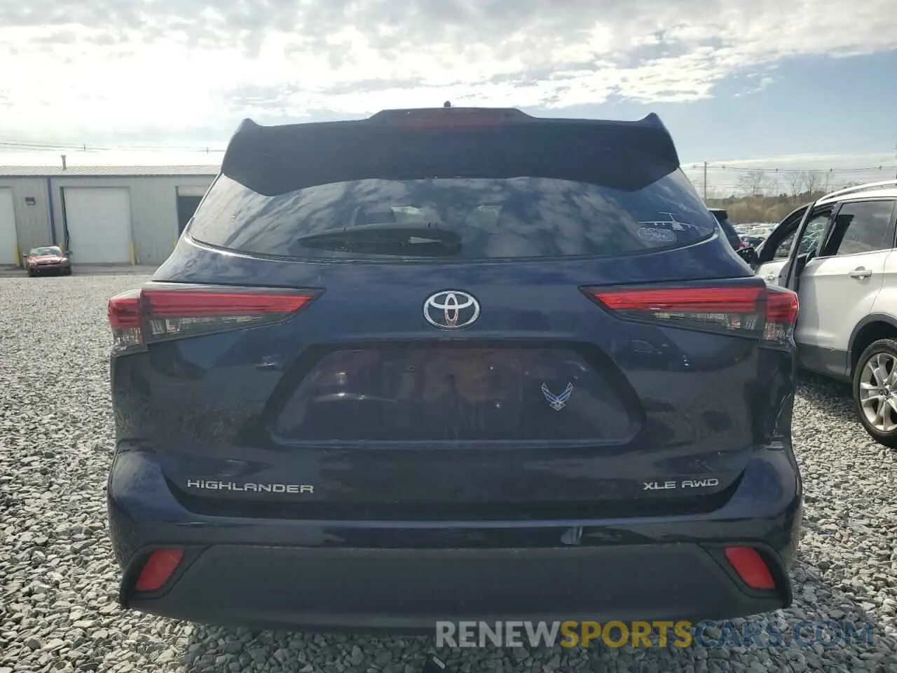6 fotografías del automóvil dañado 5TDGZRBH0NS563064 TOYOTA HIGHLANDER 2022