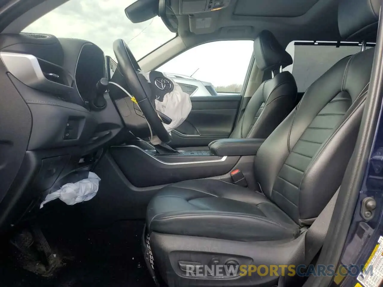 7 fotografías del automóvil dañado 5TDGZRBH0NS563064 TOYOTA HIGHLANDER 2022