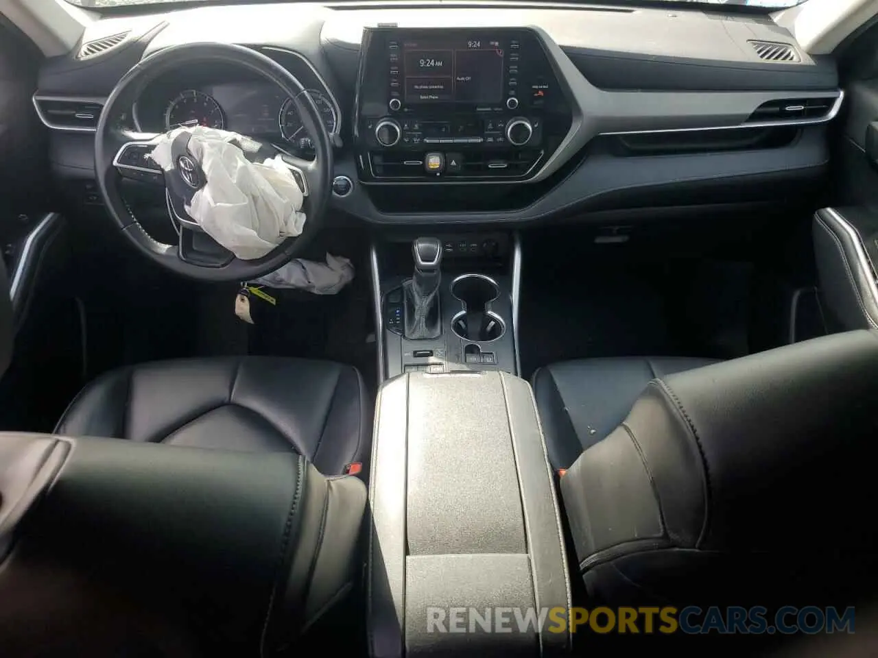 8 fotografías del automóvil dañado 5TDGZRBH0NS563064 TOYOTA HIGHLANDER 2022