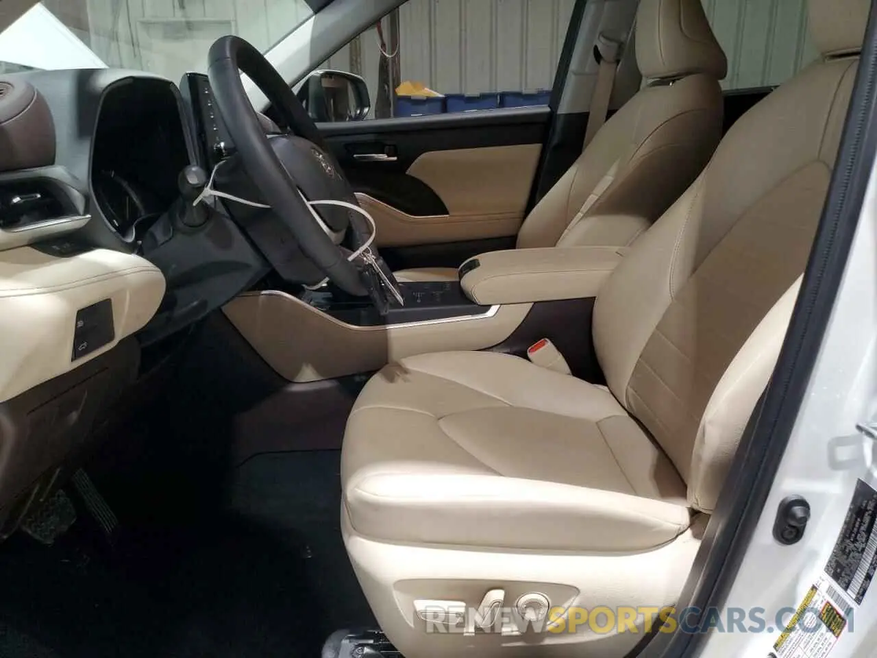 7 fotografías del automóvil dañado 5TDGZRBH0NS587929 TOYOTA HIGHLANDER 2022