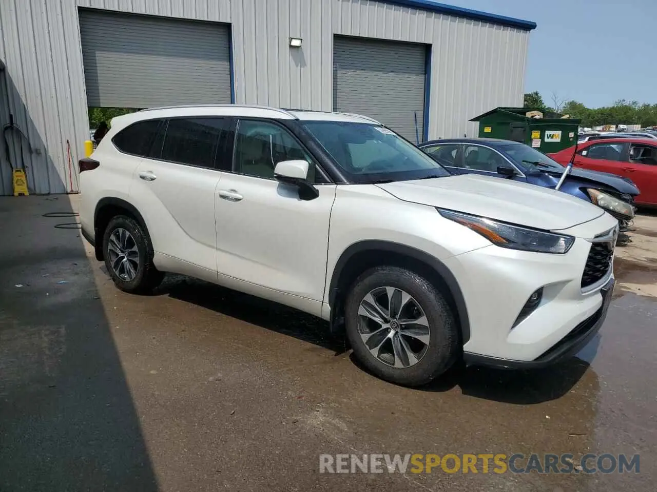 4 fotografías del automóvil dañado 5TDGZRBH1NS164177 TOYOTA HIGHLANDER 2022