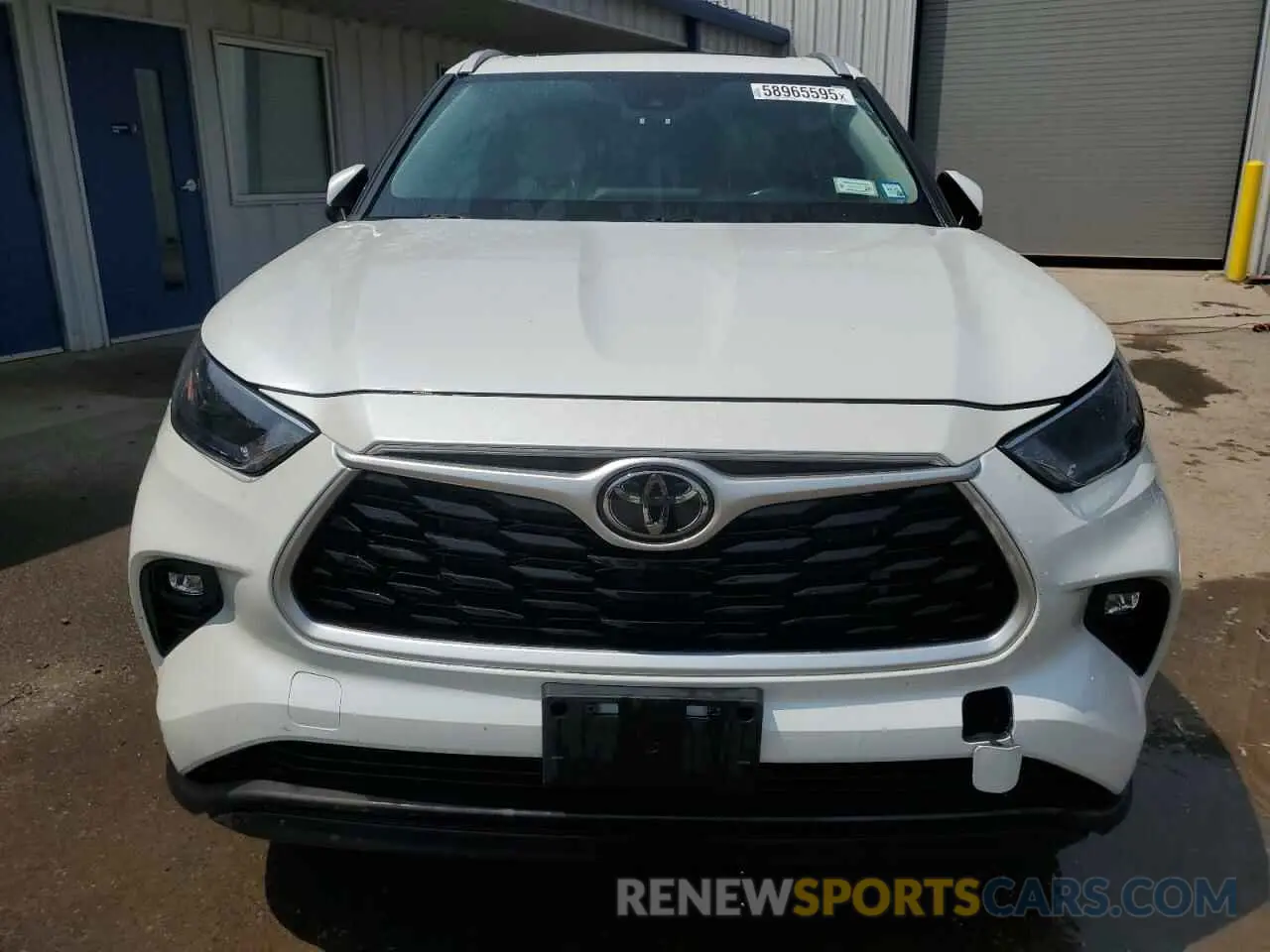 5 fotografías del automóvil dañado 5TDGZRBH1NS164177 TOYOTA HIGHLANDER 2022