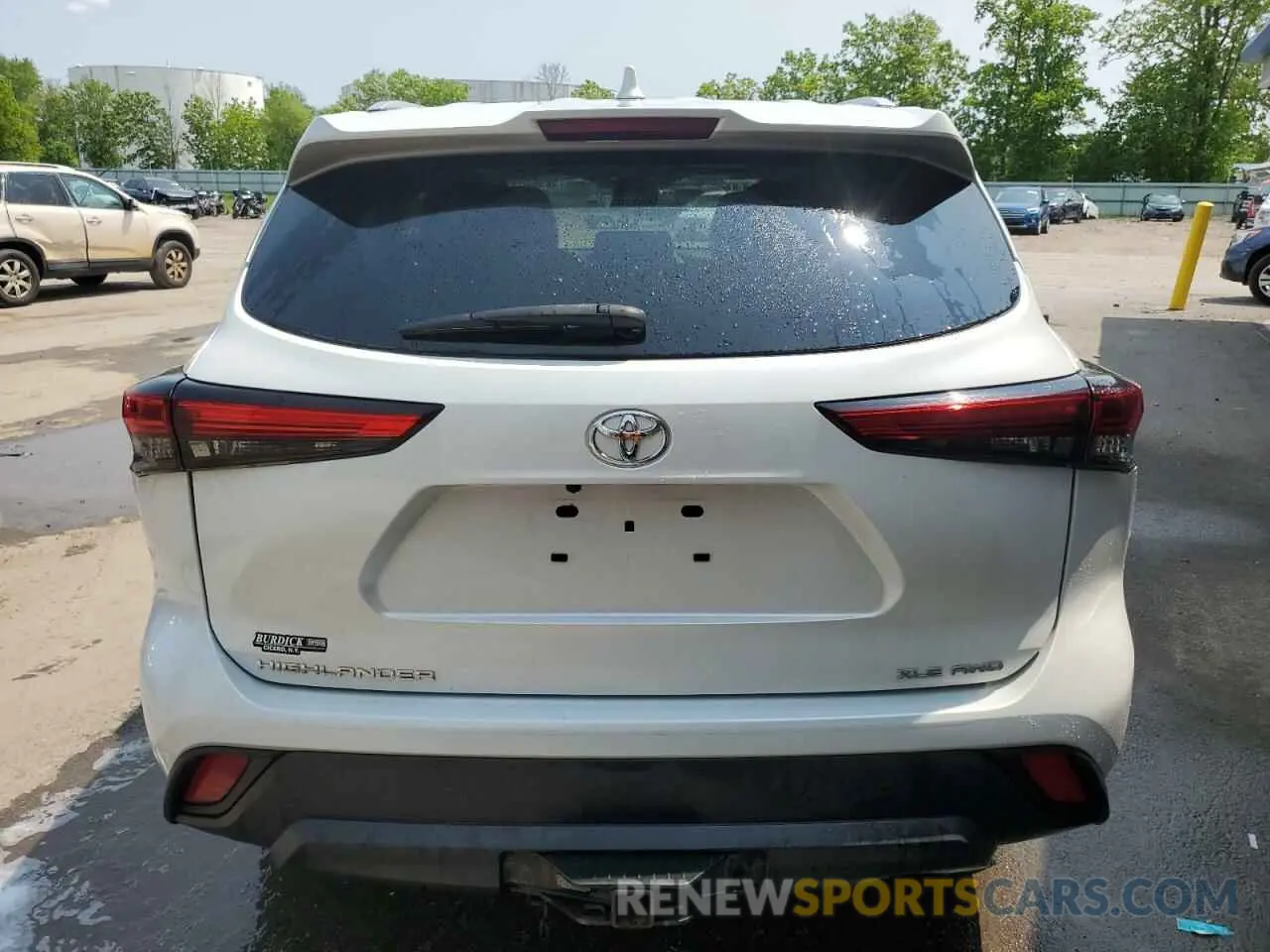 6 fotografías del automóvil dañado 5TDGZRBH1NS164177 TOYOTA HIGHLANDER 2022