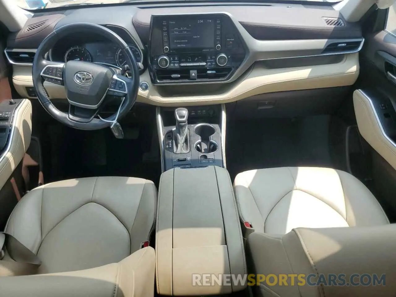 8 fotografías del automóvil dañado 5TDGZRBH1NS164177 TOYOTA HIGHLANDER 2022