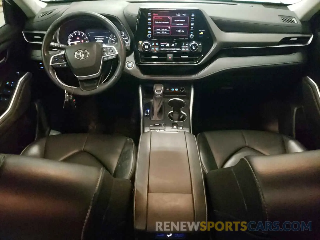 8 fotografías del automóvil dañado 5TDGZRBH1NS567348 TOYOTA HIGHLANDER 2022