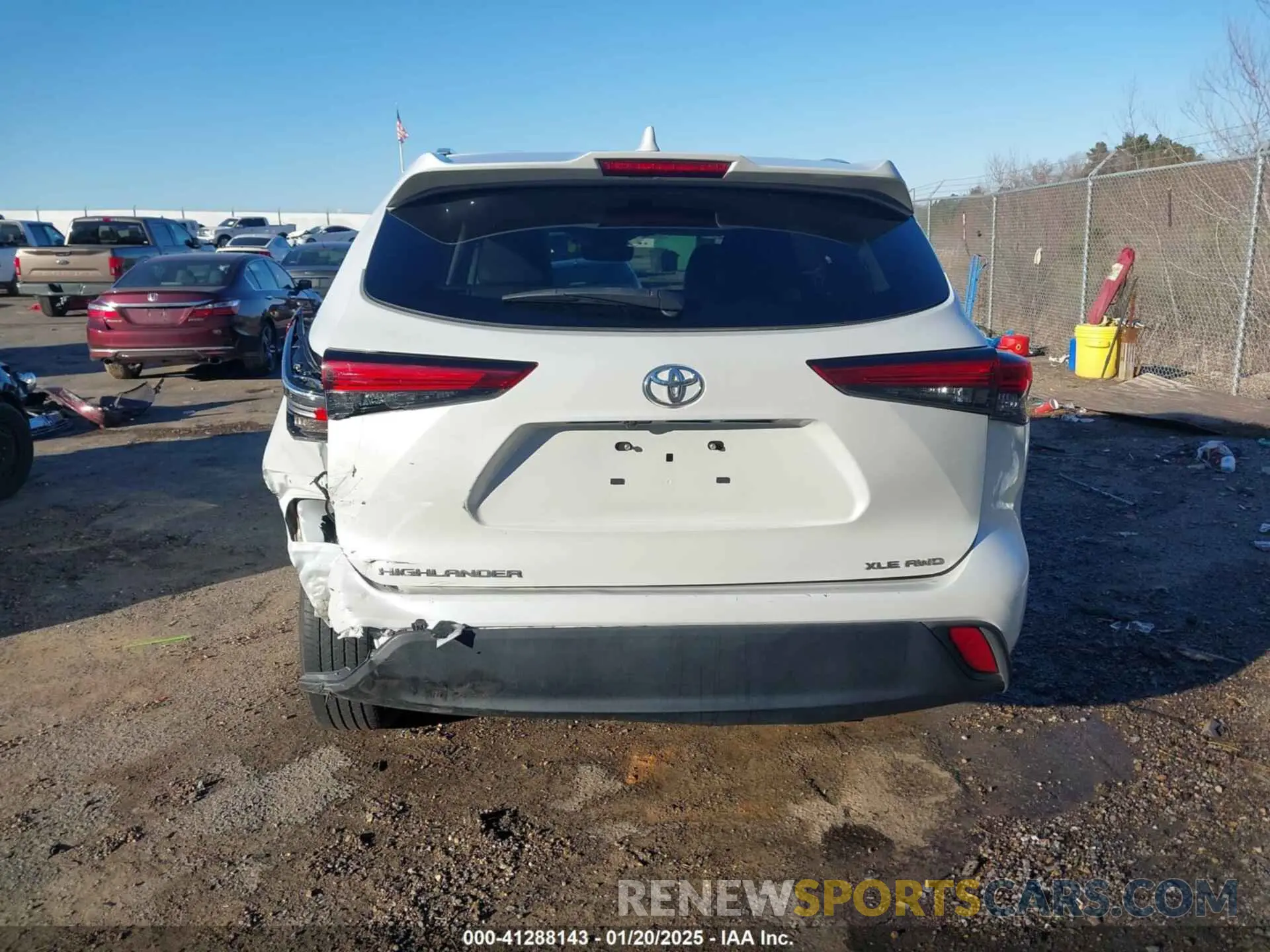 16 fotografías del automóvil dañado 5TDGZRBH1NS596879 TOYOTA HIGHLANDER 2022