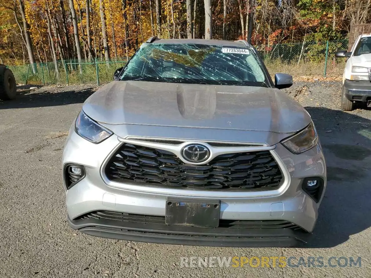 5 fotografías del automóvil dañado 5TDGZRBH2NS177116 TOYOTA HIGHLANDER 2022