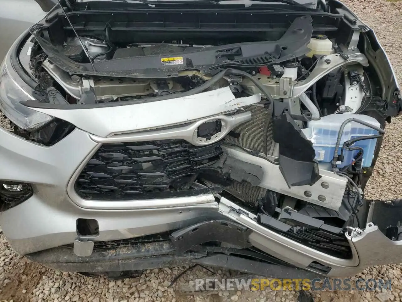 12 fotografías del automóvil dañado 5TDGZRBH2NS199388 TOYOTA HIGHLANDER 2022