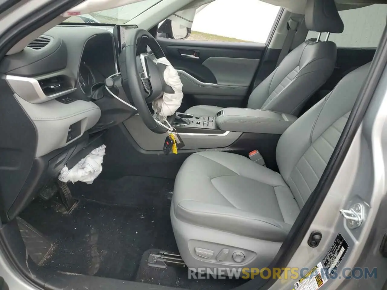 7 fotografías del automóvil dañado 5TDGZRBH2NS199388 TOYOTA HIGHLANDER 2022