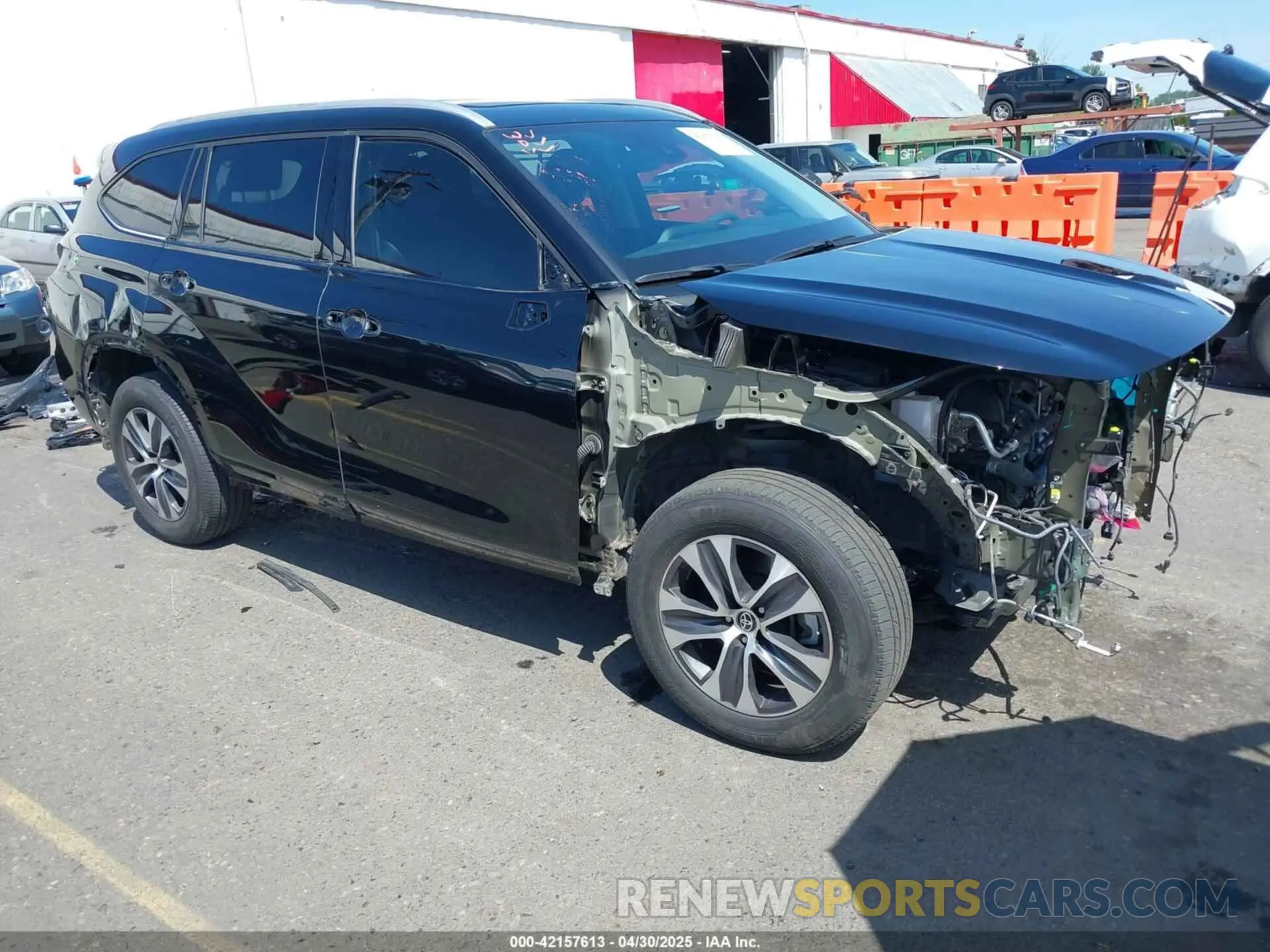 1 fotografías del automóvil dañado 5TDGZRBH2NS231580 TOYOTA HIGHLANDER 2022