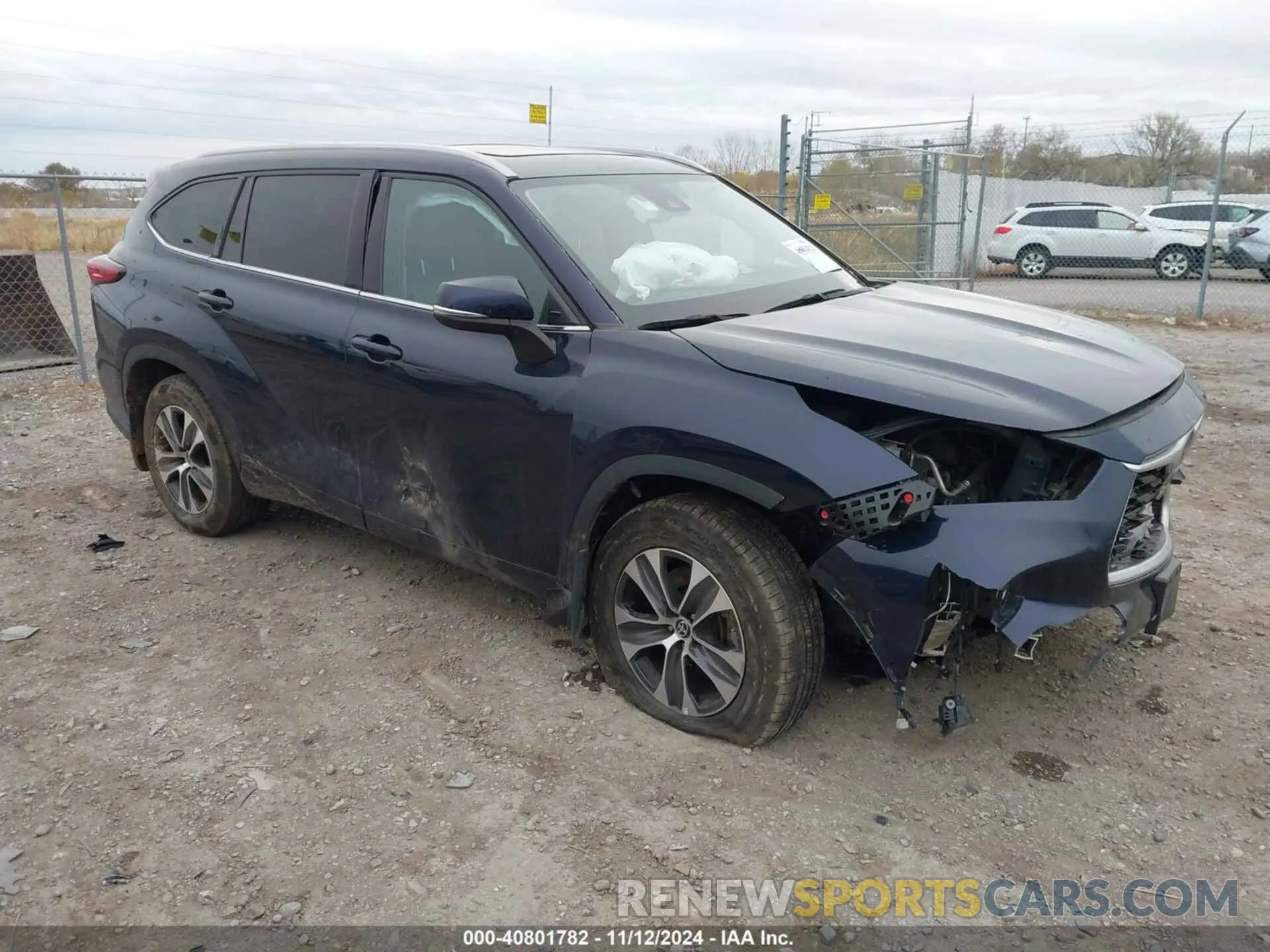 1 fotografías del automóvil dañado 5TDGZRBH2NS245799 TOYOTA HIGHLANDER 2022