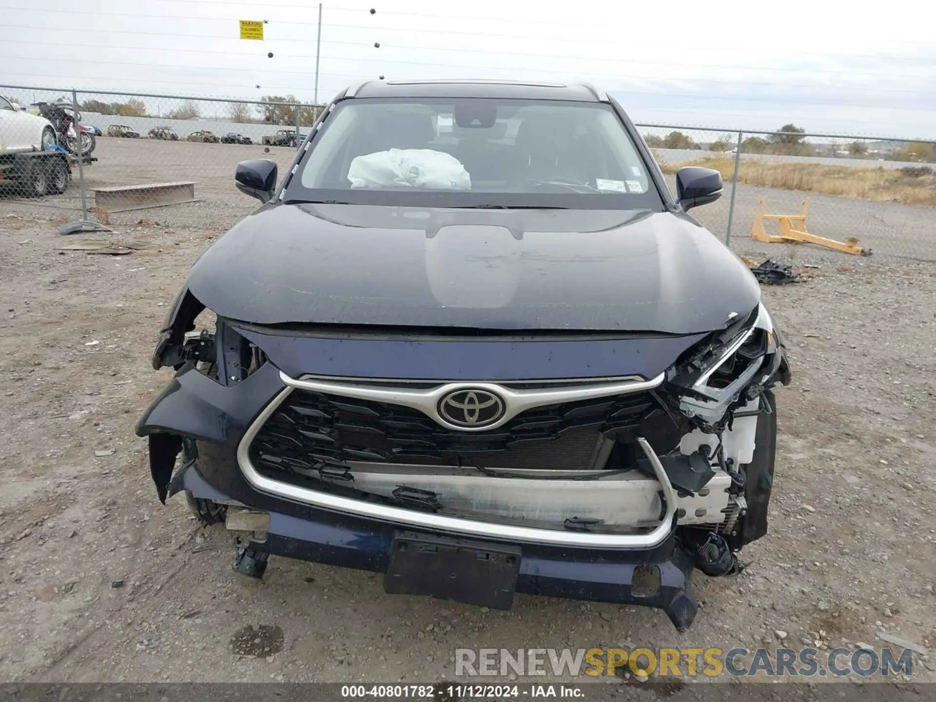 6 fotografías del automóvil dañado 5TDGZRBH2NS245799 TOYOTA HIGHLANDER 2022